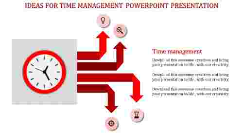 time management powerpoint presentation-Red